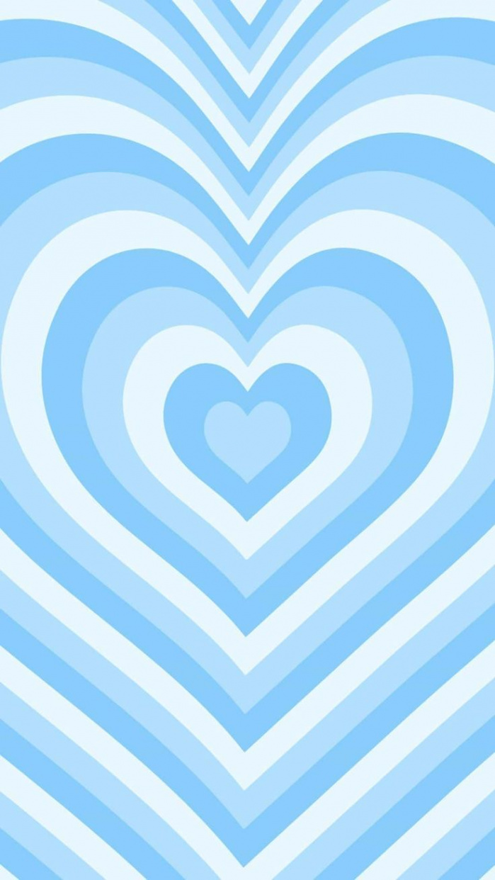 light blue powerpuff heart by cieloarts  Redbubble  Baby blue