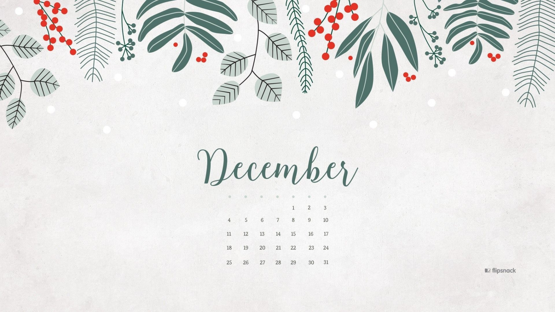 Most Popular December Calendar  Wallpaper FULL HD 80p For