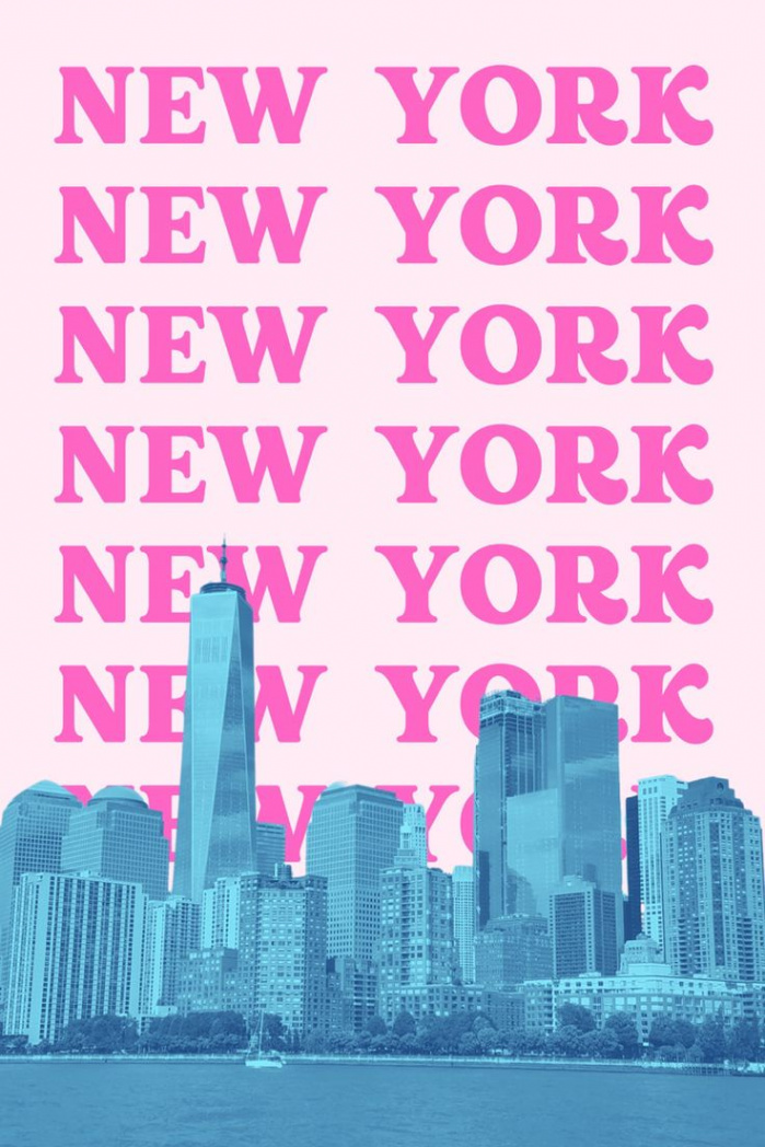 New York Poster New York City Art New York Skyline New - Etsy