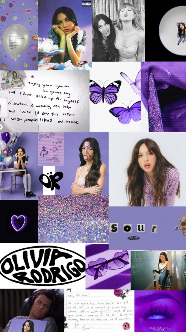 Olivia Rodrigo Sour IPhone/IPad Wallpaper  Olivia, Purple