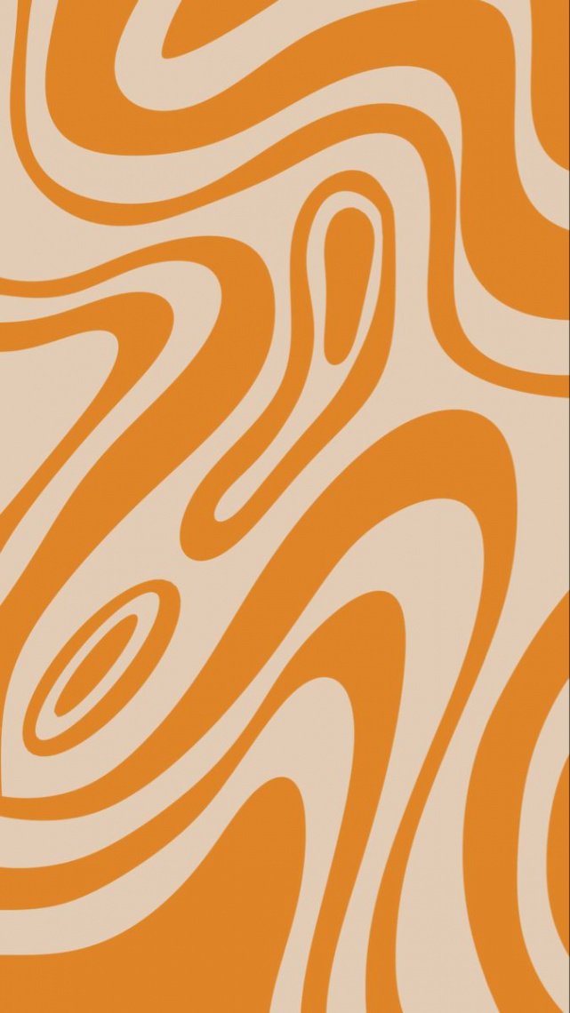 Orange wavy background in   Funky wallpaper, Preppy wallpaper