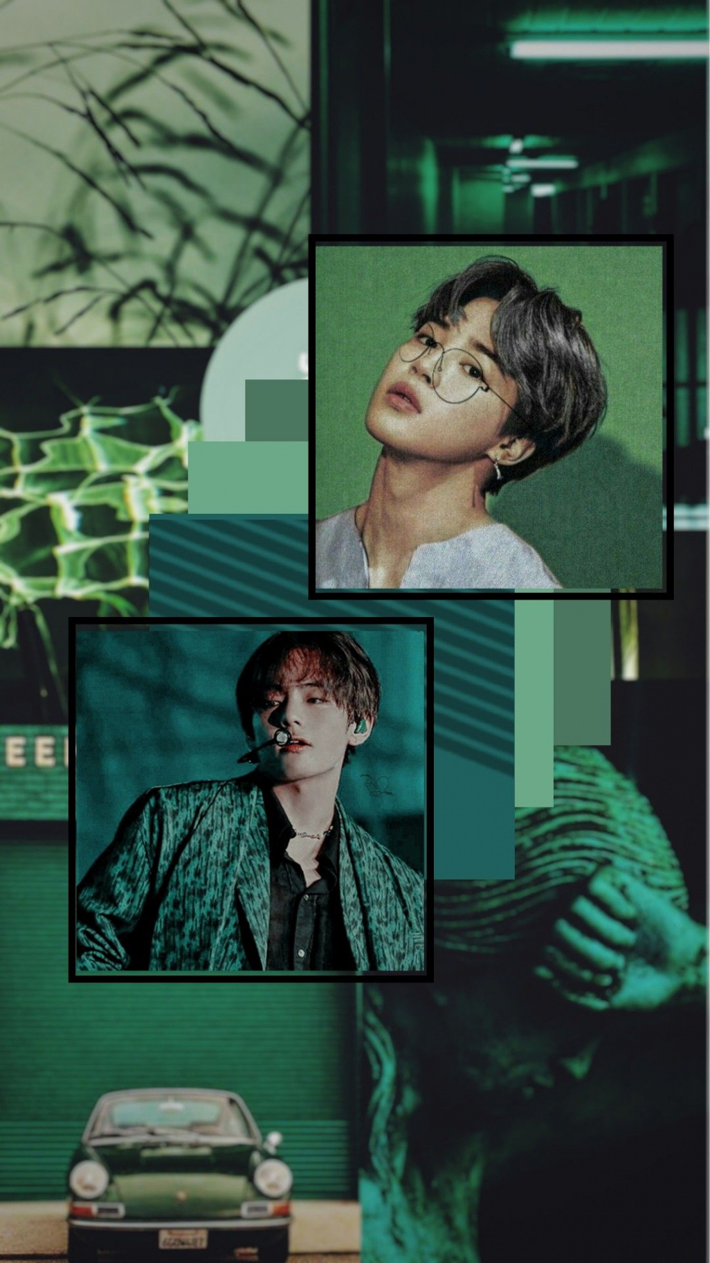 Pin by 🖤BLACK MOON🌙 ⛓🥀 on BTS green aesthetic  Park jimin bts