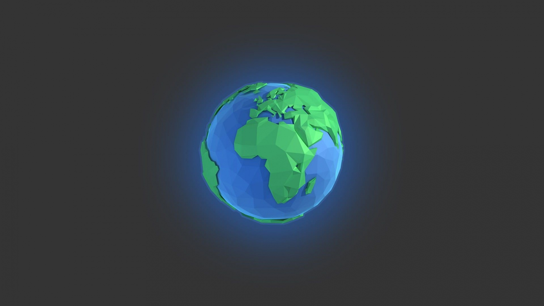 planet earth illustration #Earth low poly #minimalism digital art