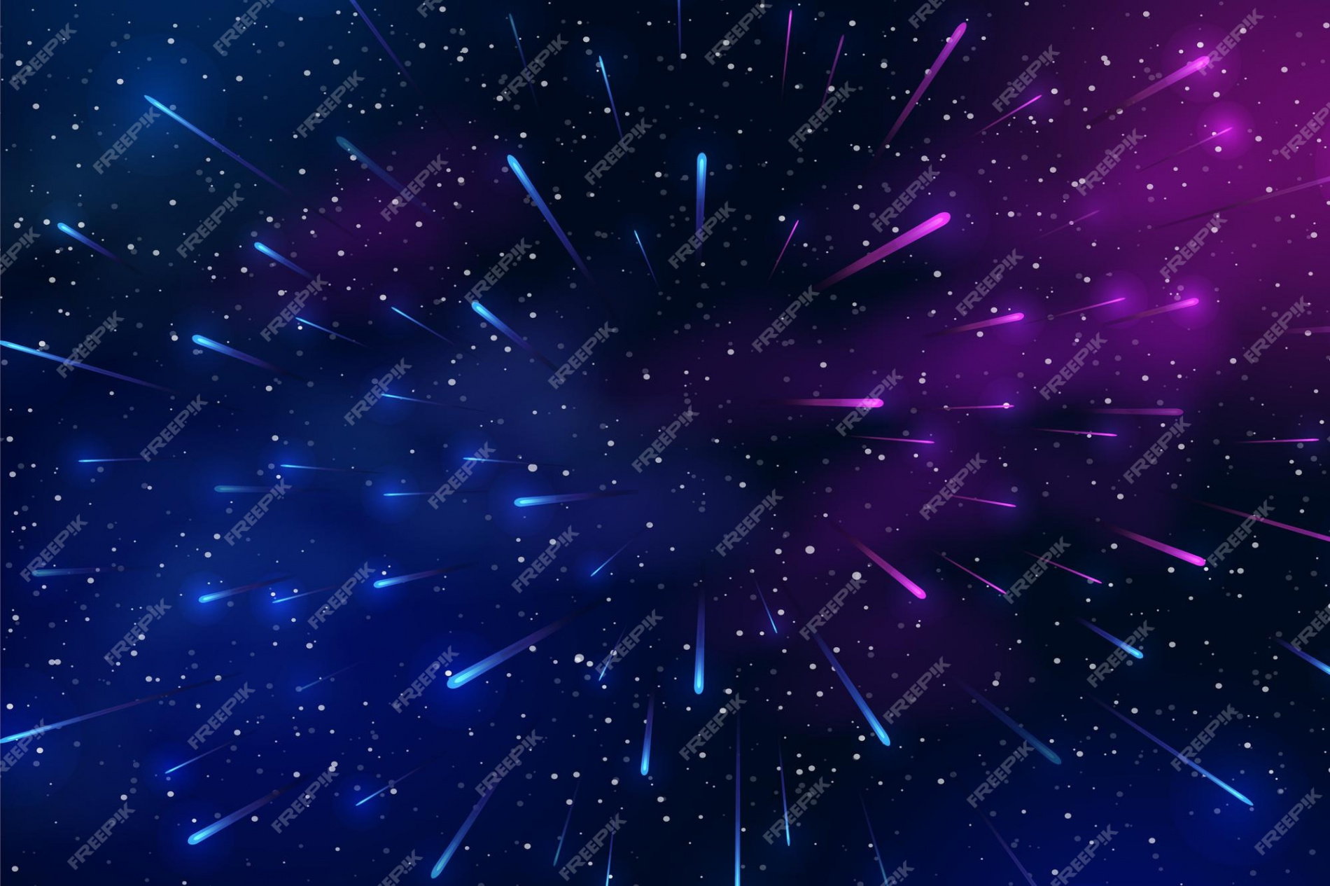 Premium Vector  Horizontal space background with realistic nebula