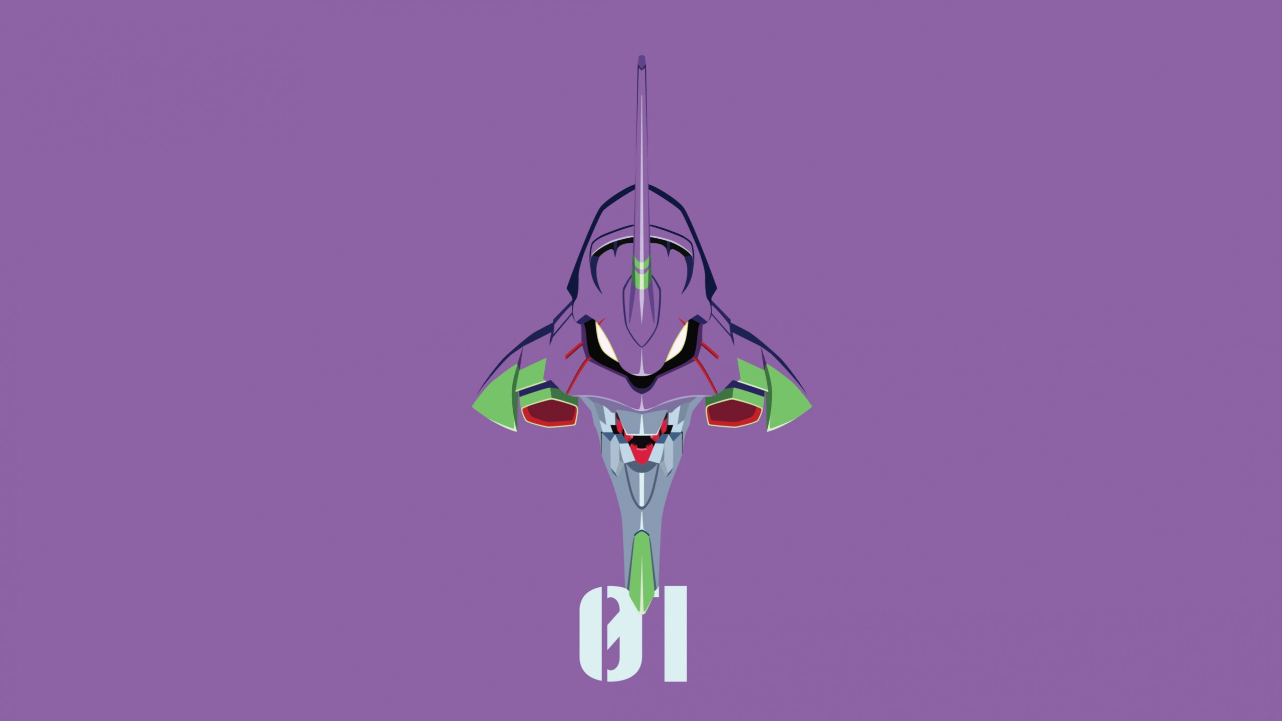 purple, green, and gray  wallpaper Neon Genesis Evangelion #mech