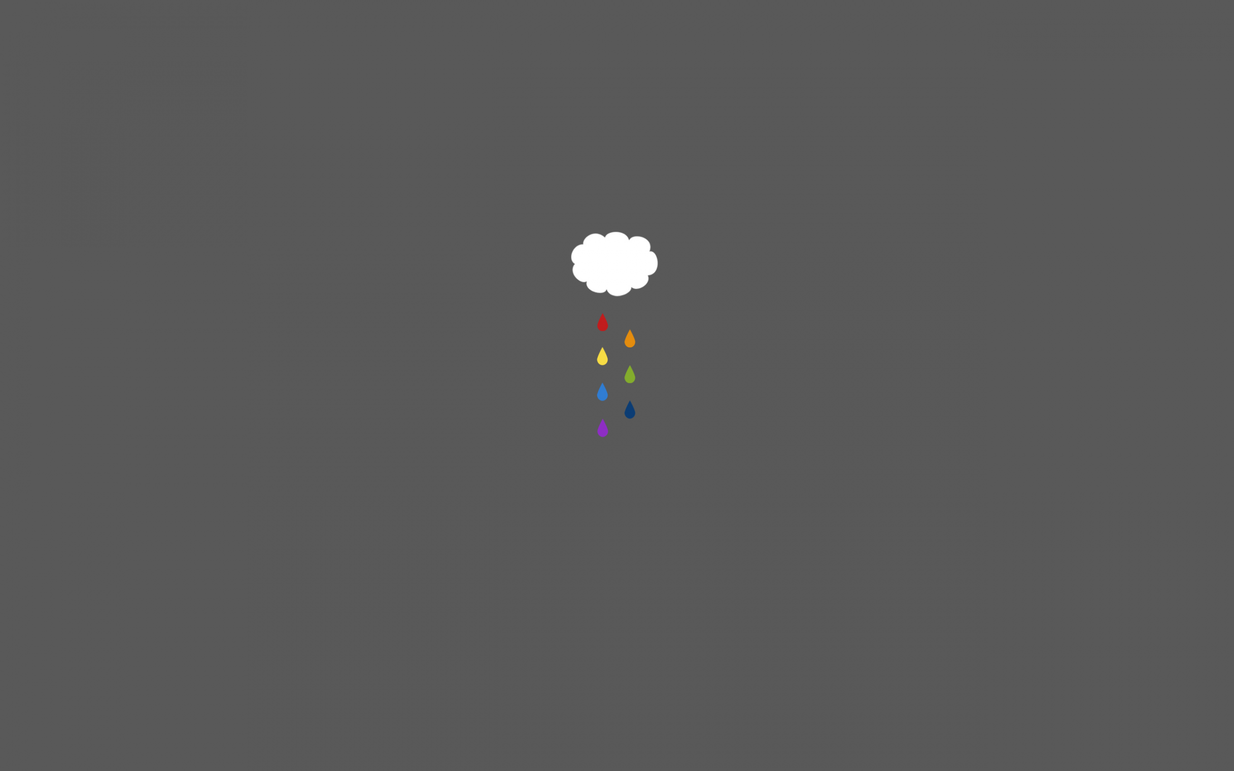 Rainbow Rain by Unil Chan — Simple Desktops  Minimalist desktop