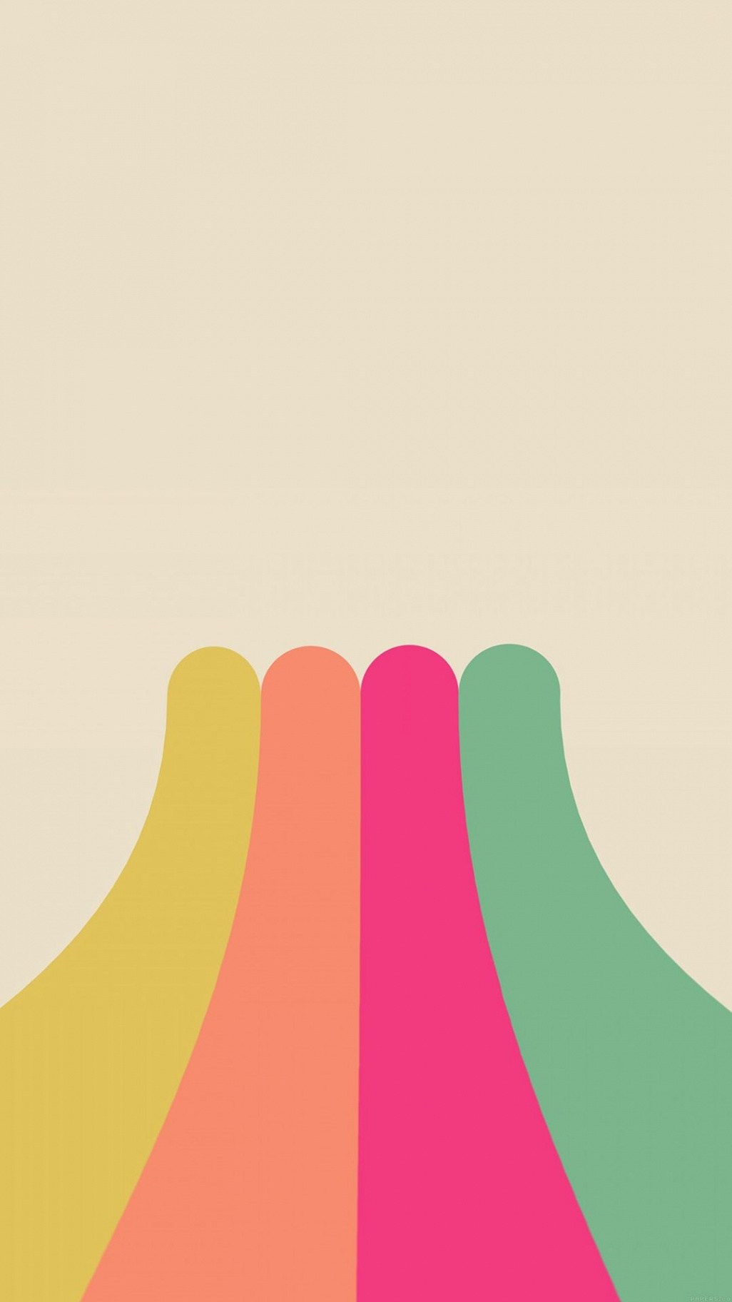 Rainbow Simple Minimal Abstract Pattern iPhone  Wallpaper