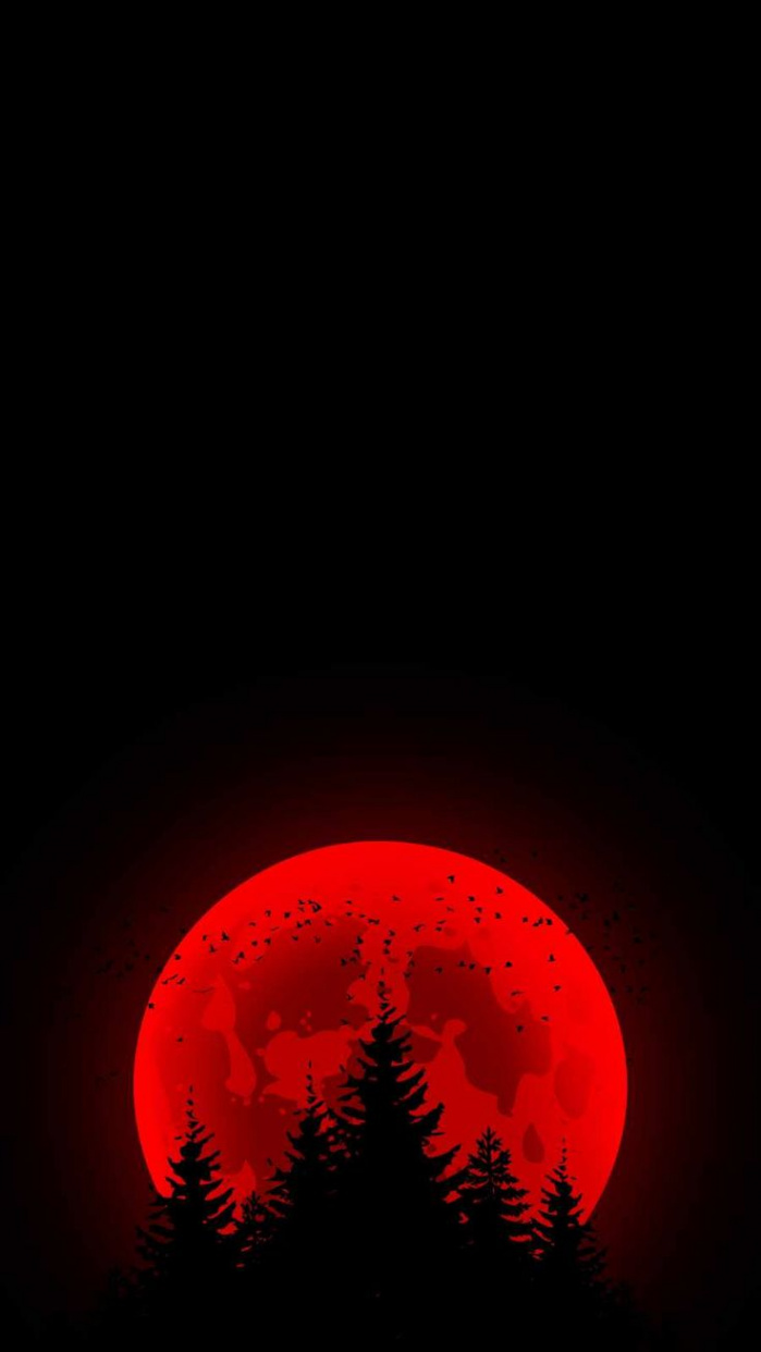 Red Moon Amoled - IPhone Wallpapers : iPhone Wallpapers  Dark