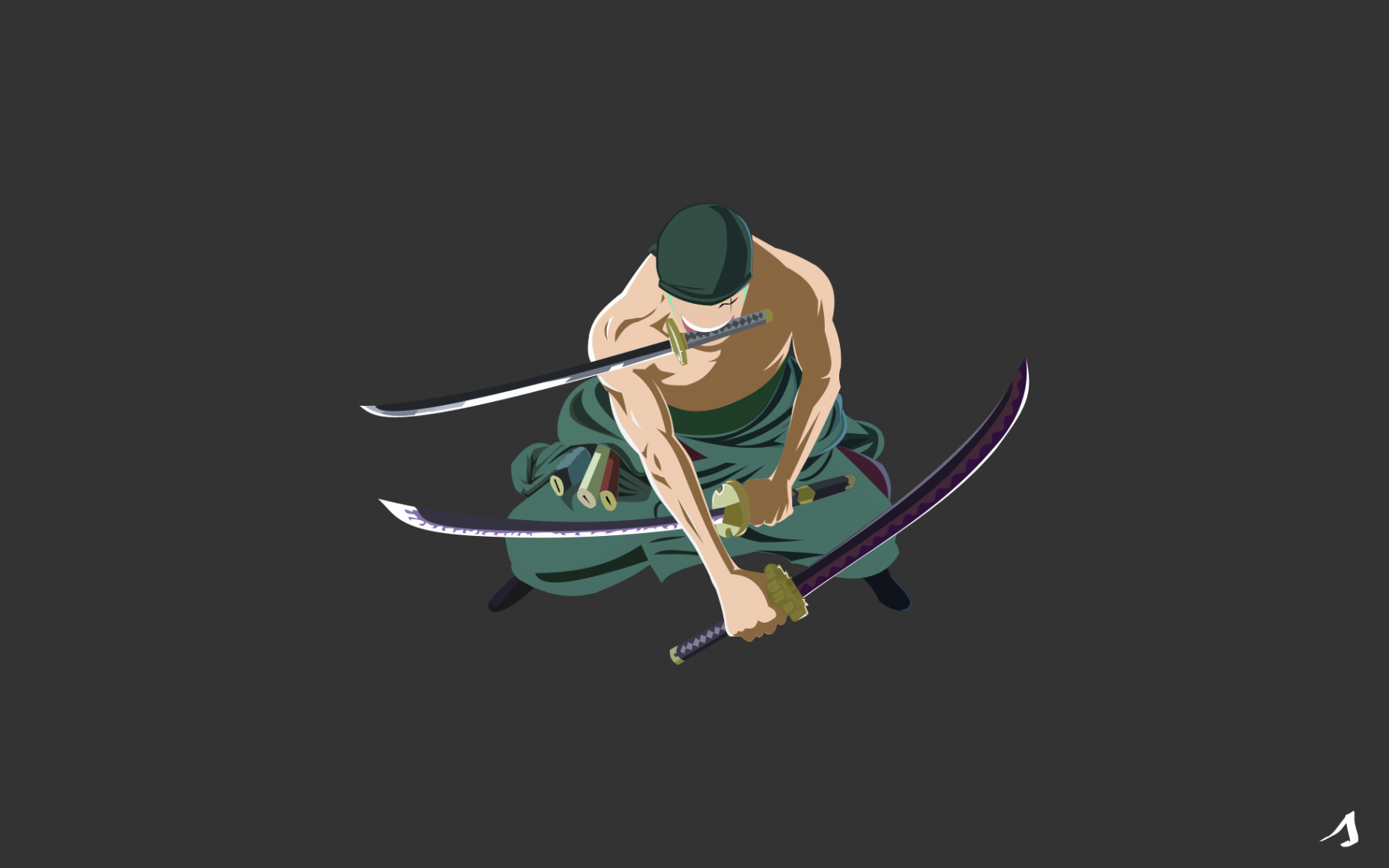 Roronoa Zoro  One Piece  Minimalist Wallpaper by codeshanks on