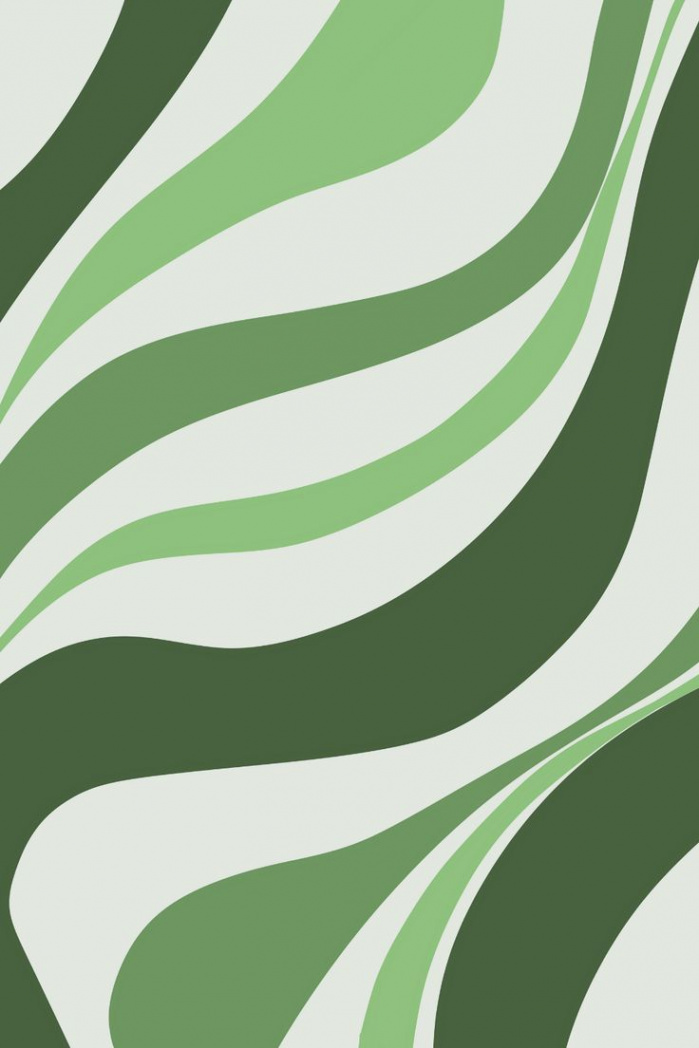 s Swirls Abstract Pattern In Green shades" Tapestry for Sale by