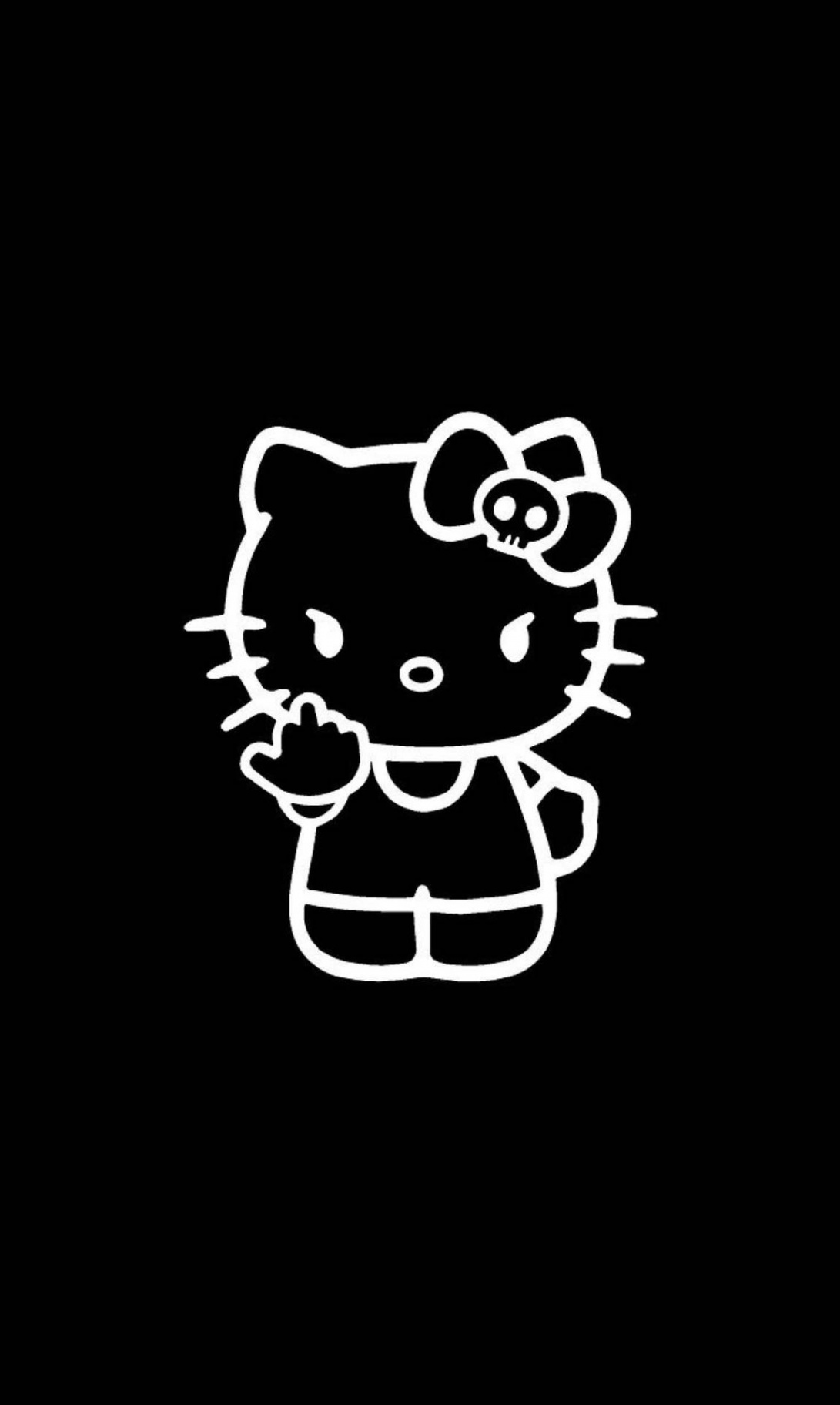 +] Schwarze Hello Kitty-Wallpaper KOSTENLOS  Wallpapers