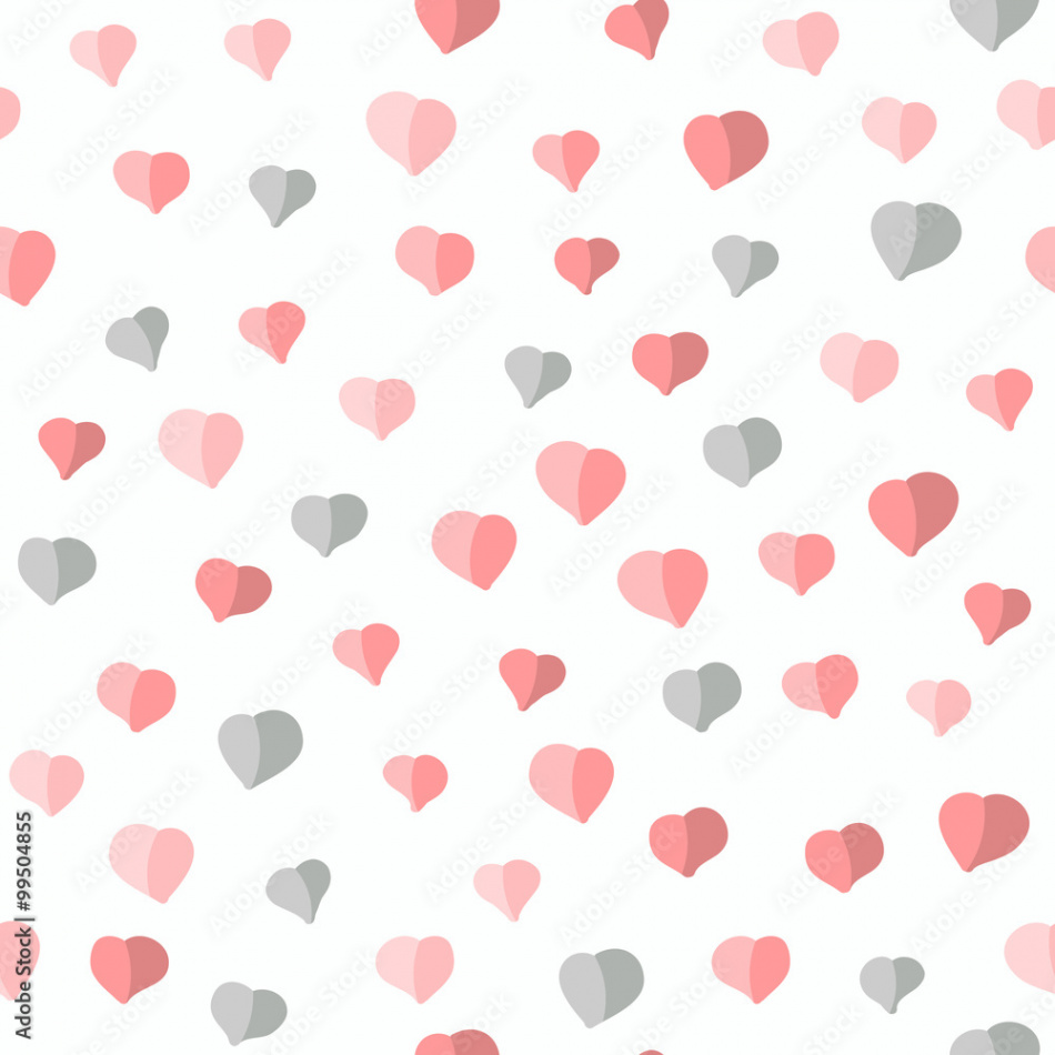 Seamless pattern with hearts. Valentine