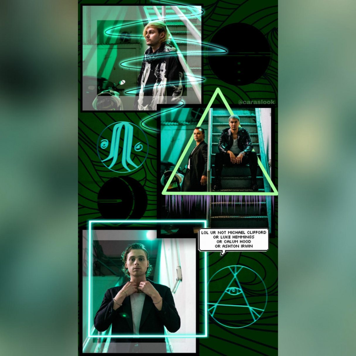 Seconds Of Summer green aesthetic wallpaper by juli369 on