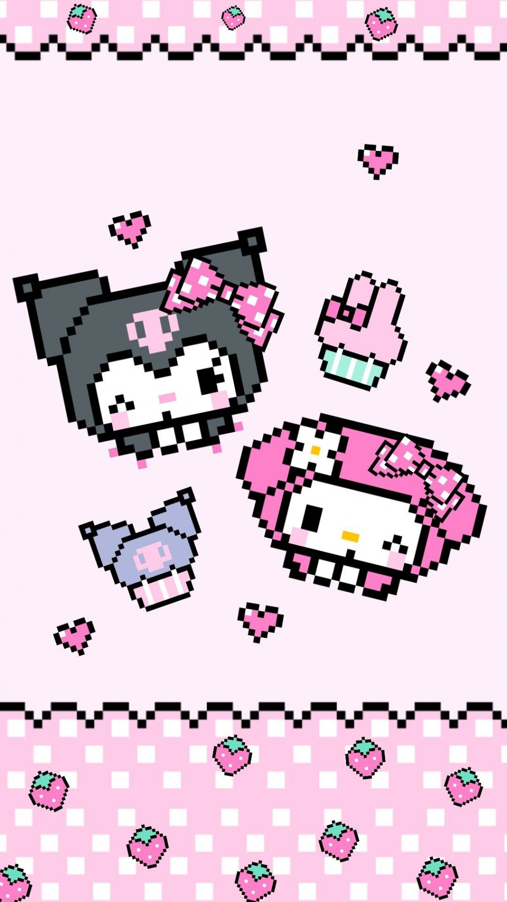 🌸sesshoumaru🌸 — Kuromi and My melody bit  Hello kitty картинки