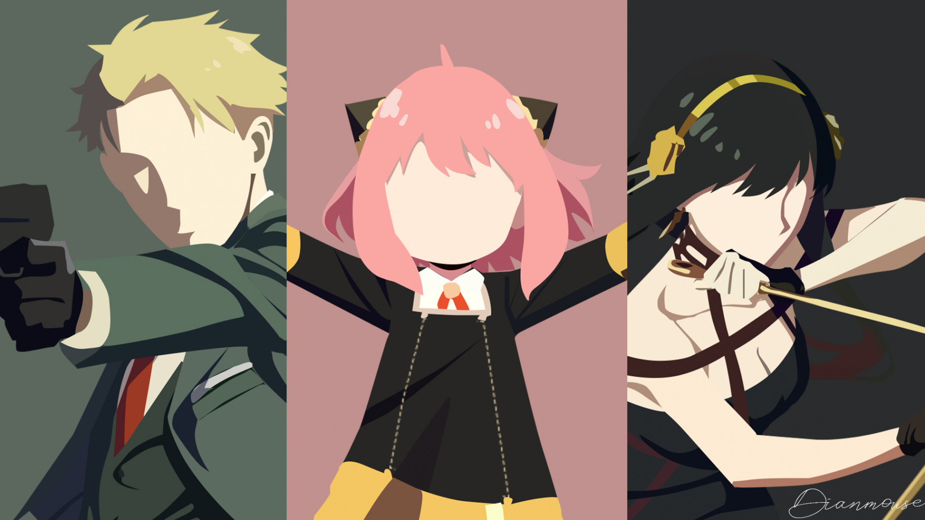 Spy X Family minimalist wallpaper by Dianmouse by dianmouse on