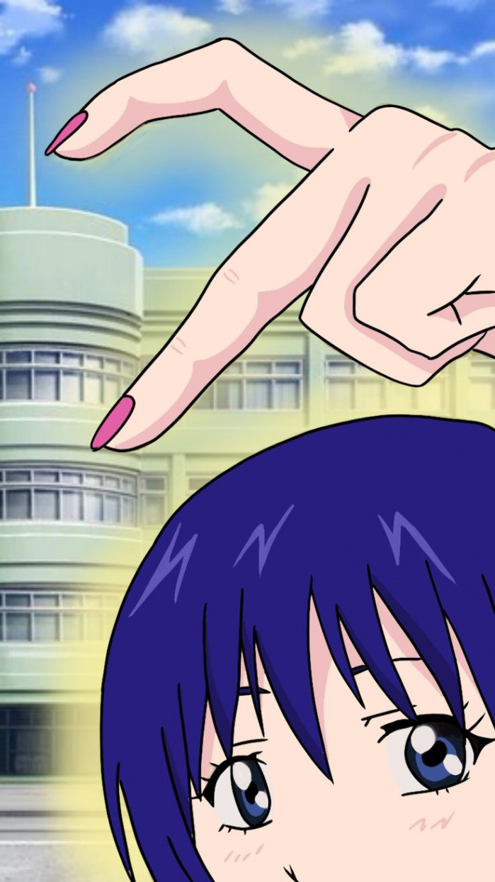 Teruhashi wallpaper saiki k finger heart  Anime, Anime background