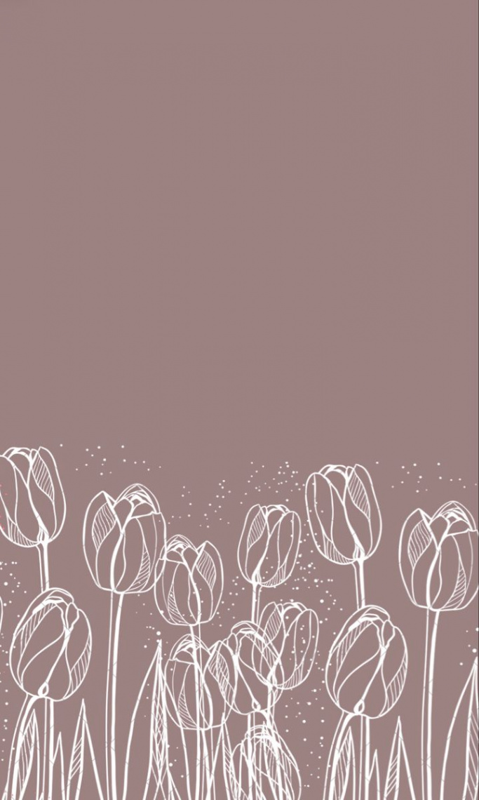 Tulip wallpaper neutral white Instagram spring  Flowery wallpaper