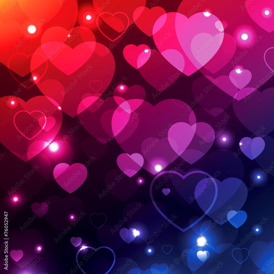 Valentine background, hearts wallpaper, love texture vector Stock