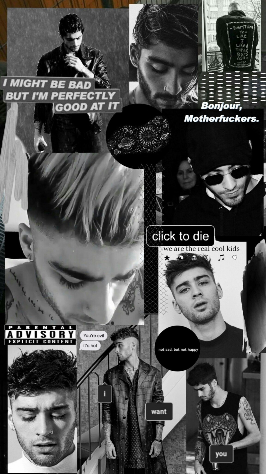 zayn malik black aesthetic wallpaper  Zayn malik wallpaper, Zayn