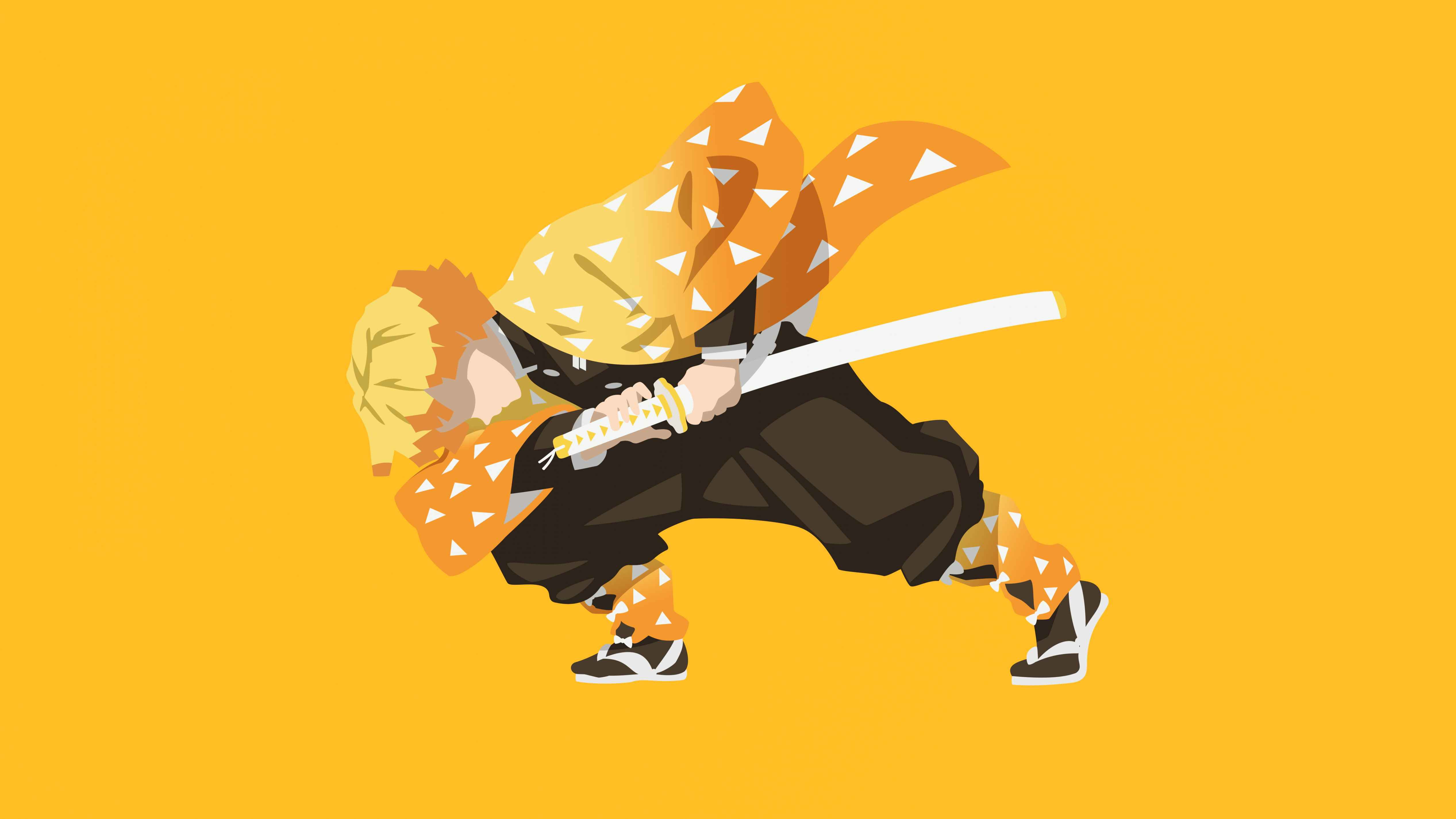 Zenitsu Agatsuma Minimalist Vector by eRohir on DeviantArt