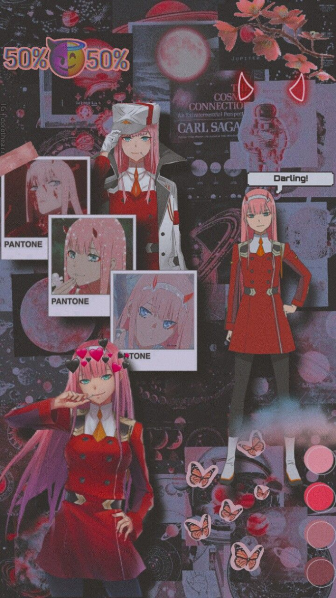 Zero Two (Code ) aesthetic wallpaper ✨✨  Anime, Anime