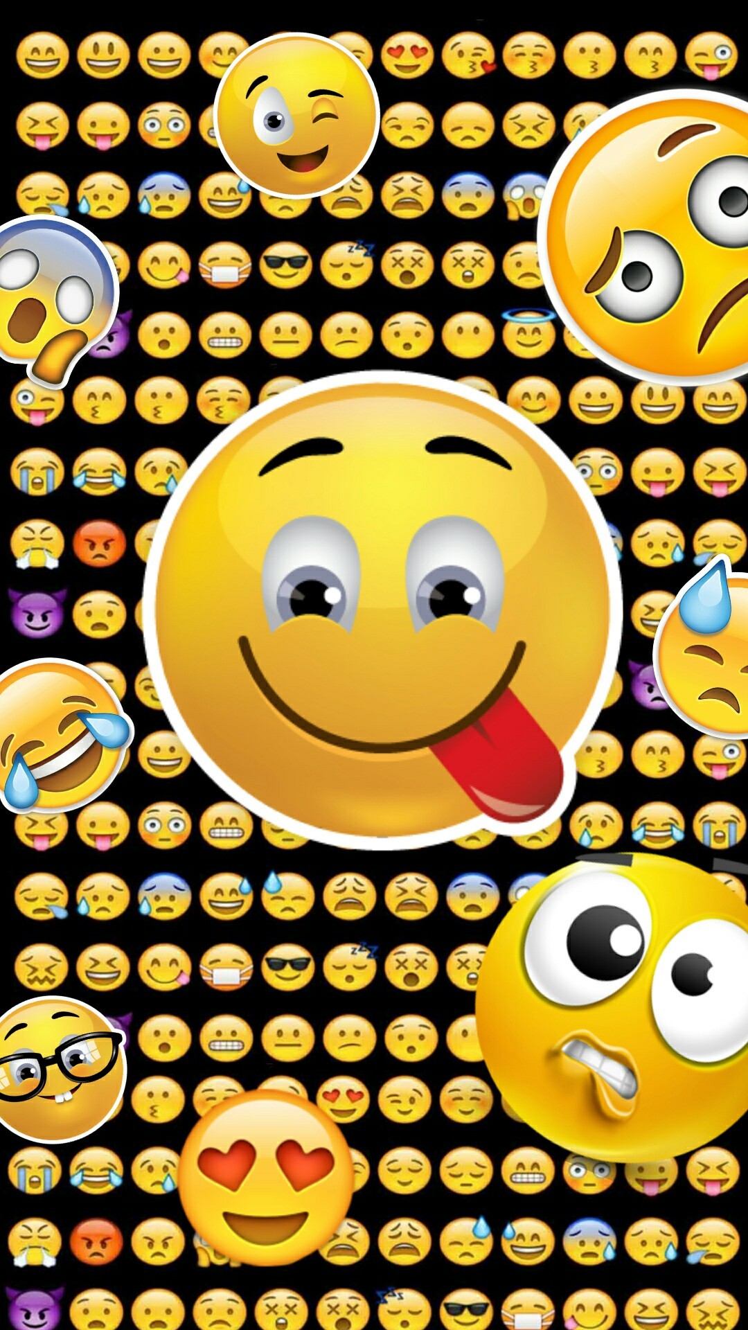 65+ Iphone Emoji Black Background 16