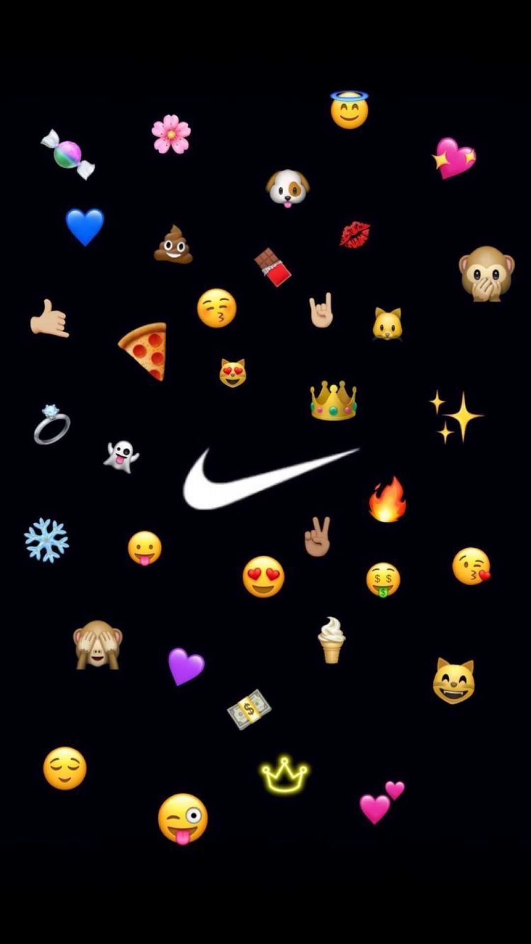 65+ Iphone Emoji Black Background 22