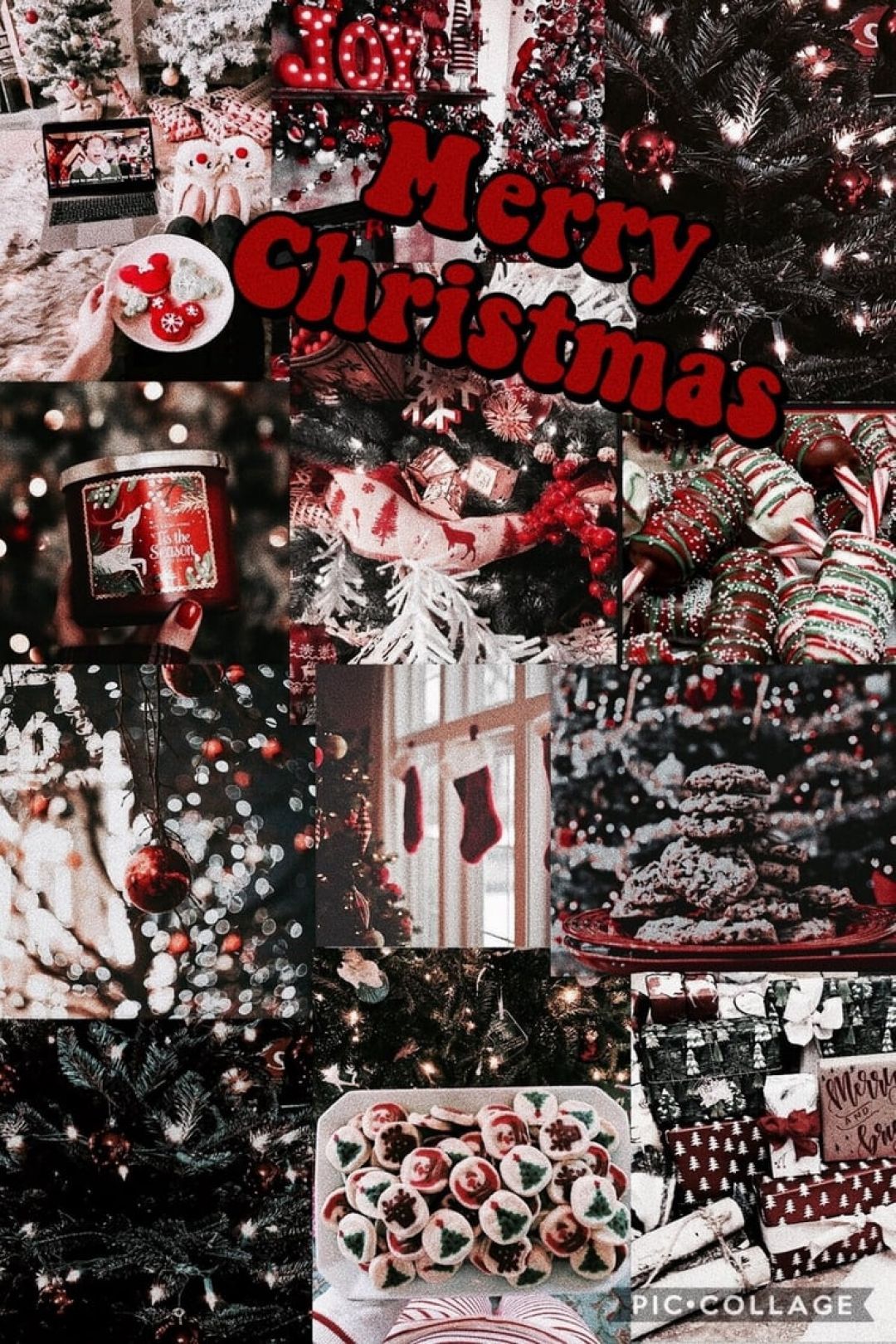 60 Christmas Wallpaper Aesthetic Vintage Red 6