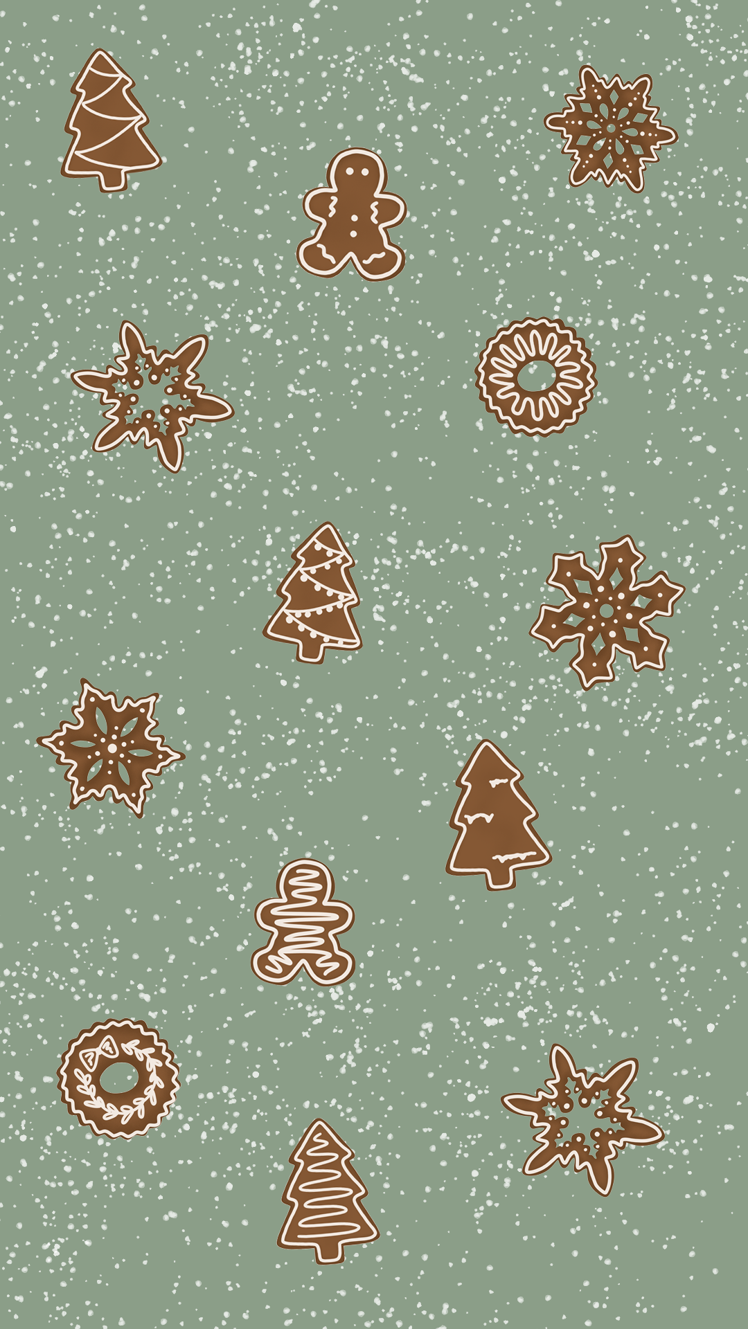 Christmas Lockscreen Gingerbread Man