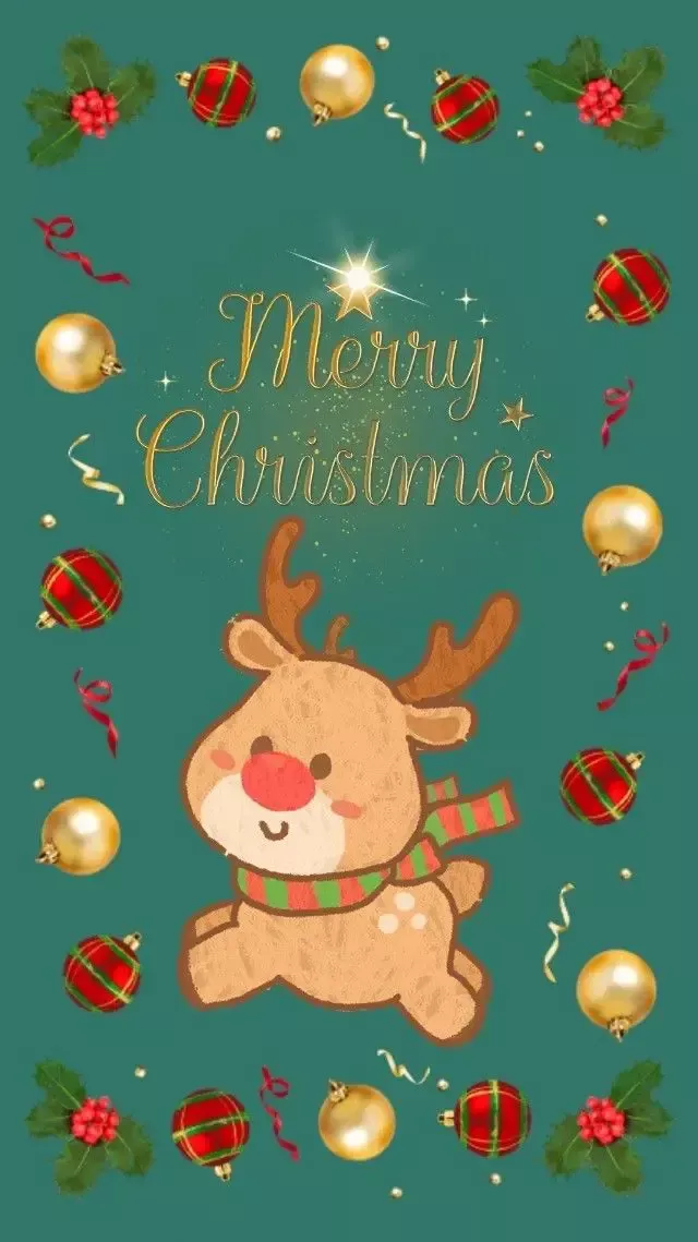 Christmas Lockscreen Teddy Bear