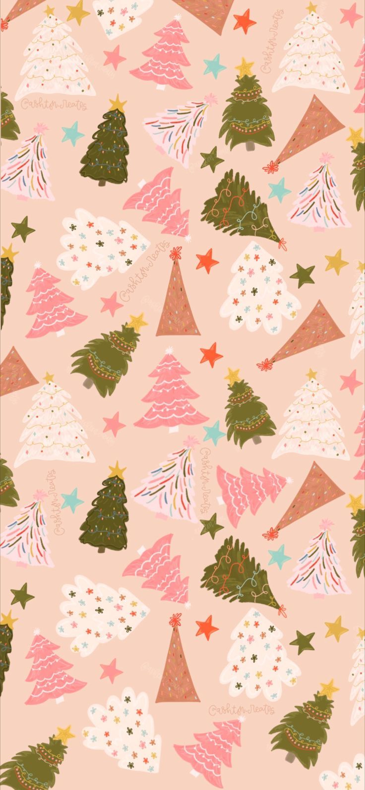 Christmas Tree Wallpaper Bow