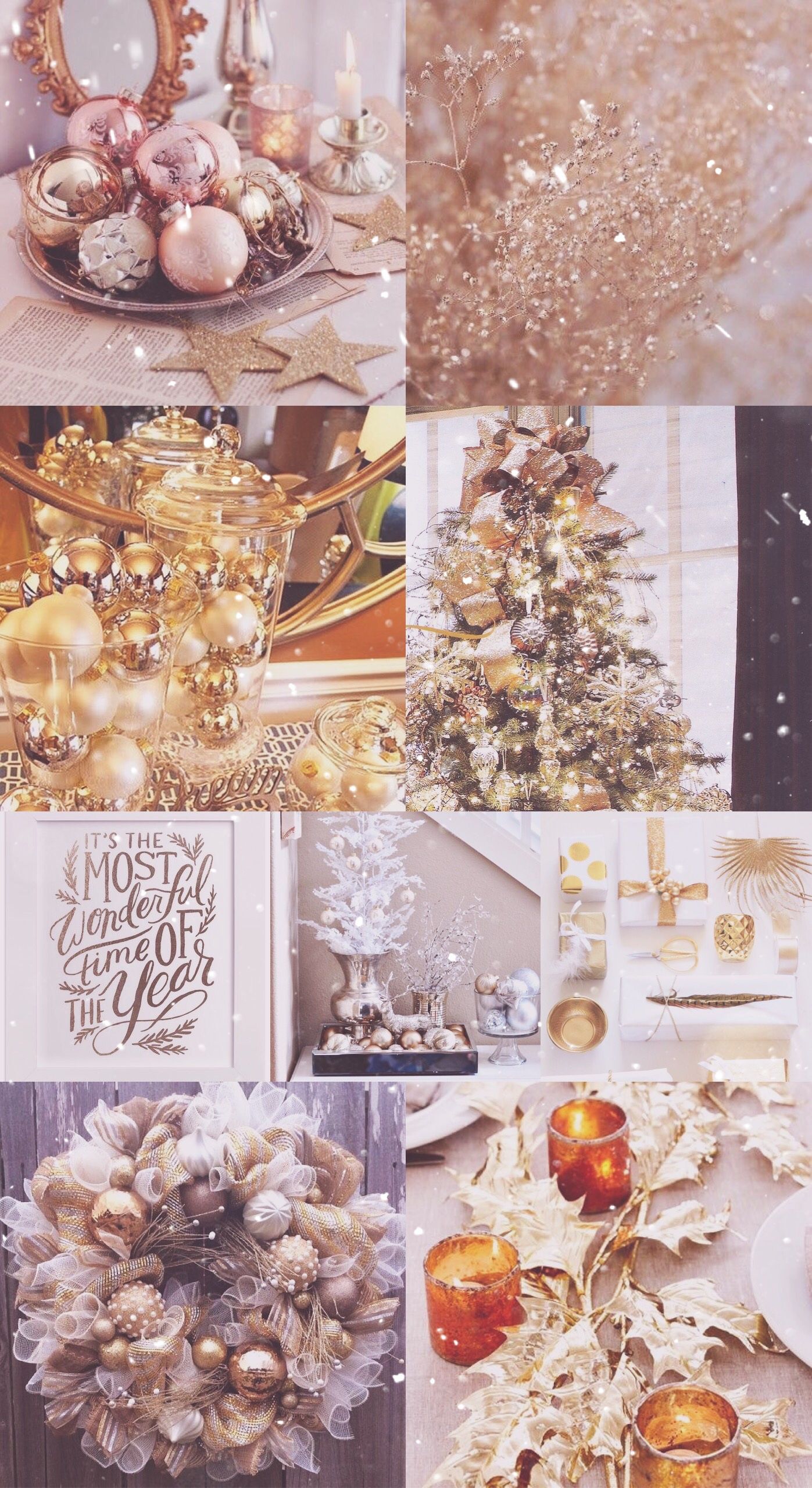 Christmas Tree Wallpaper Collage