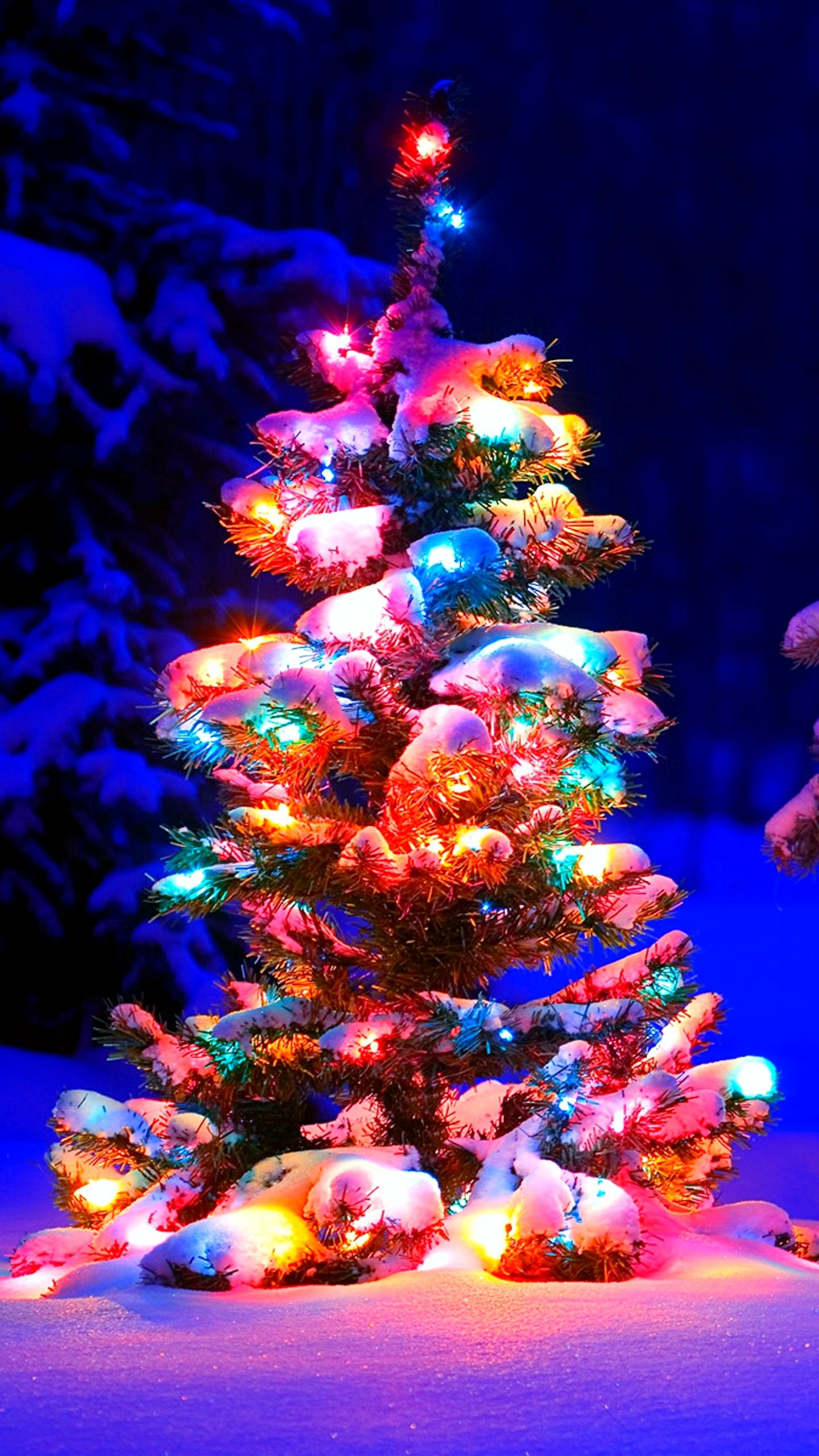 Christmas Tree Wallpaper Lights