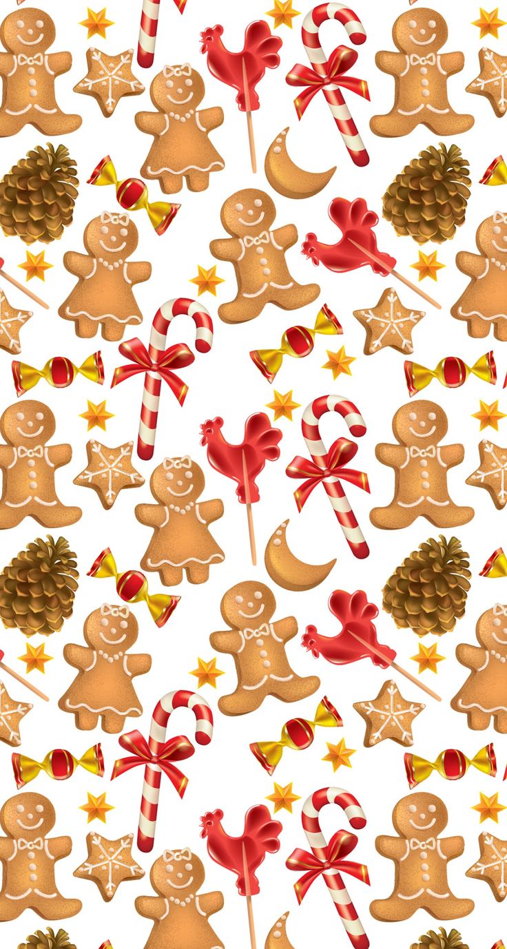 Christmas Wallpaper Backgrounds Gingerbread