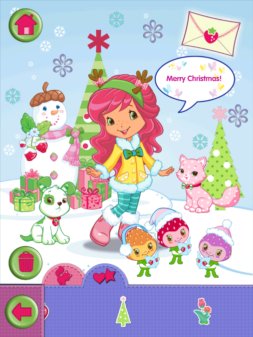 Christmas Wallpaper Strawberry Shortcake