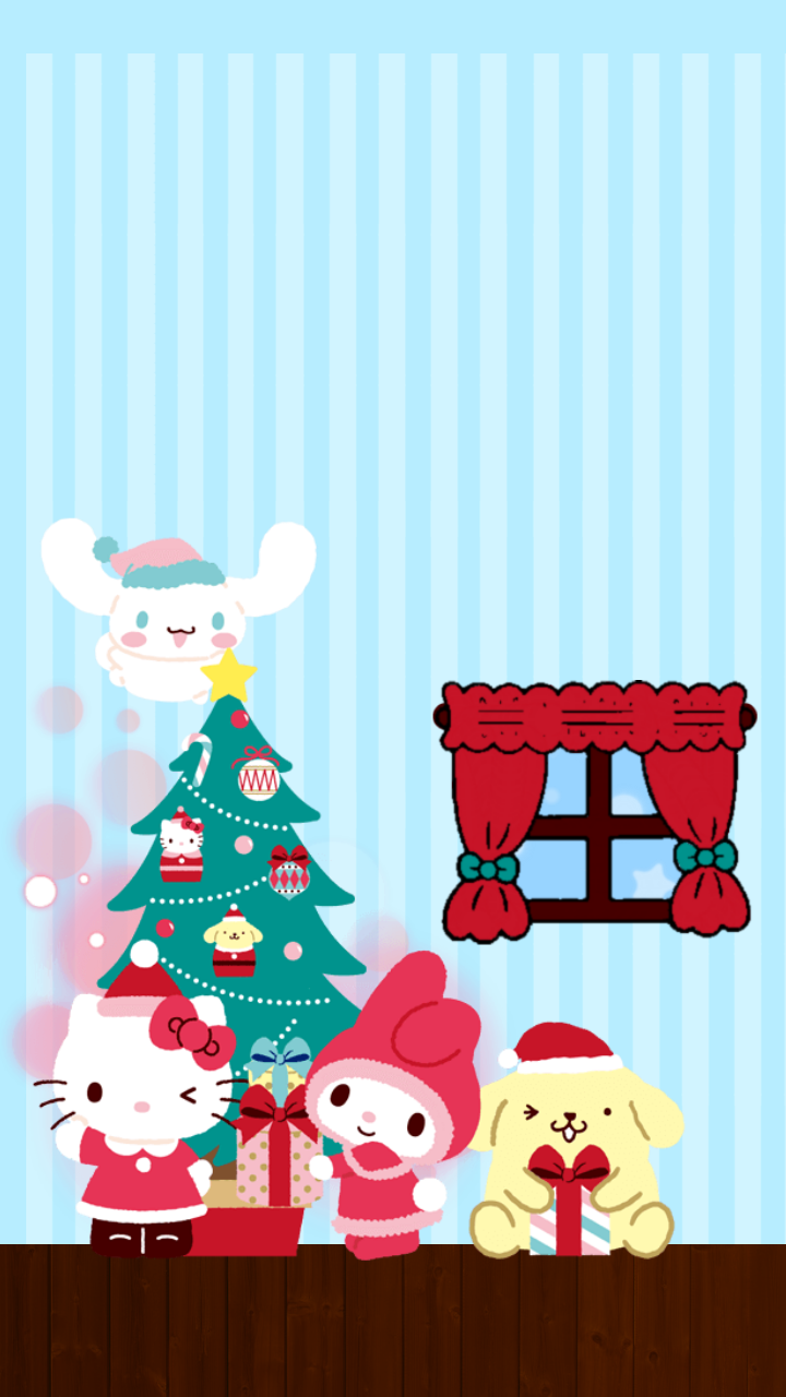 Cute Sanrio Christmas Wallpaper