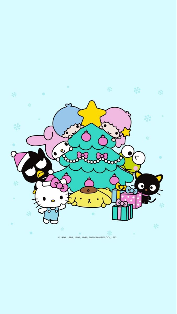 Kuromi Christmas Tree Wallpaper