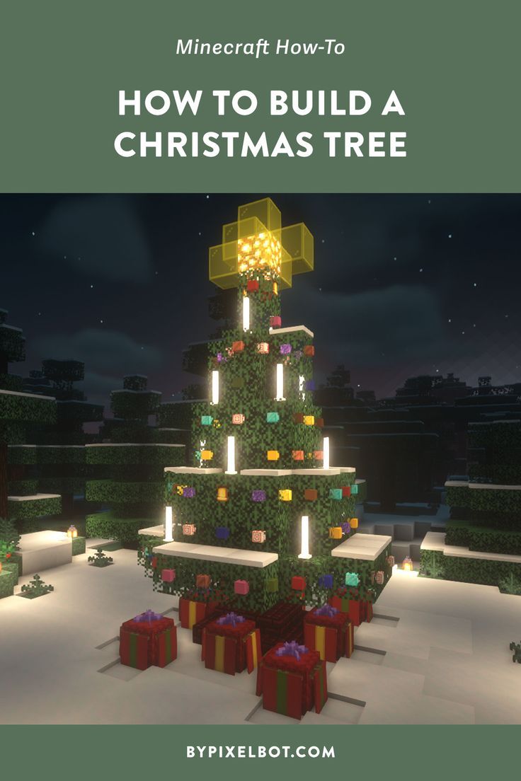 Minecraft Christmas Tree Wallpaper