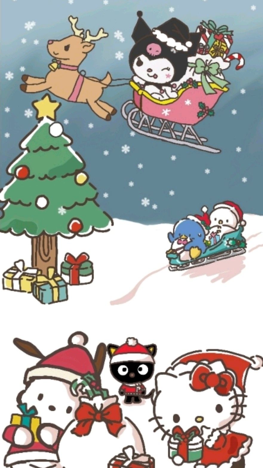 Sanrio Christmas Wallpaper Kuromi