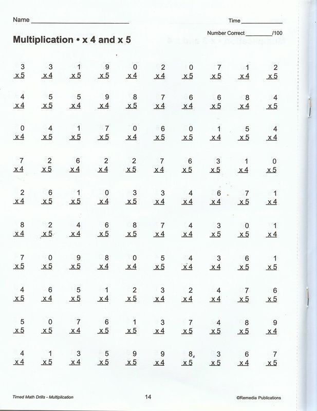 30 Fourth Grade Multiplication Worksheets