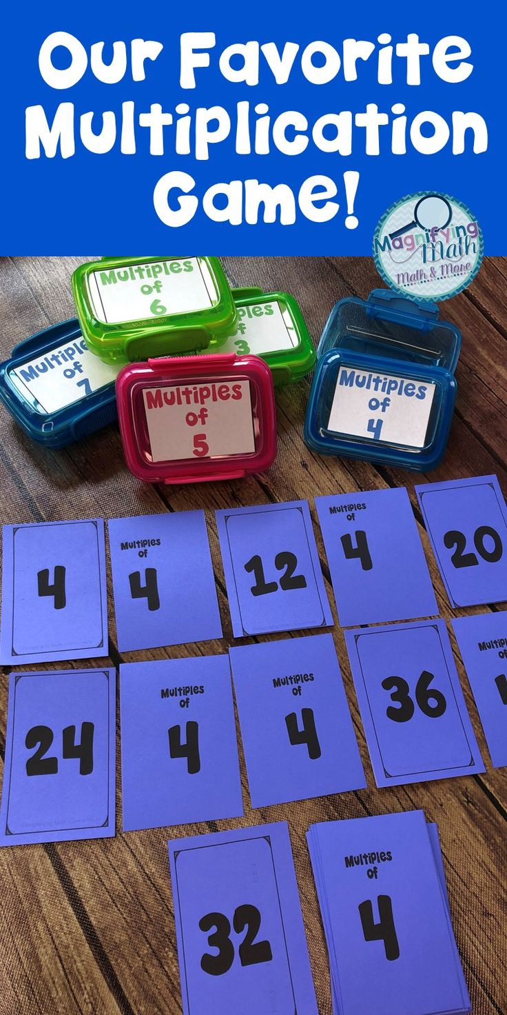 30 Multiplication Math Facts Games