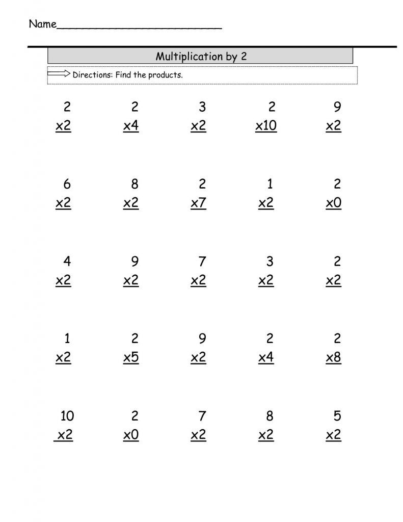 30 Multiplication Sheets 3Rd Grade