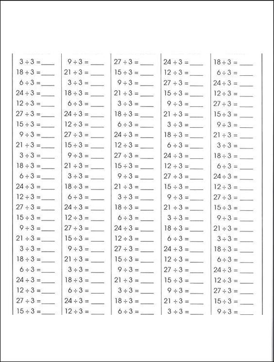 30 Multiplication Sheets 3Rd Grade