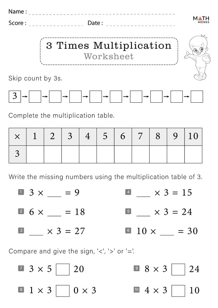 30 Multiplication Sheets 3Rd Grade