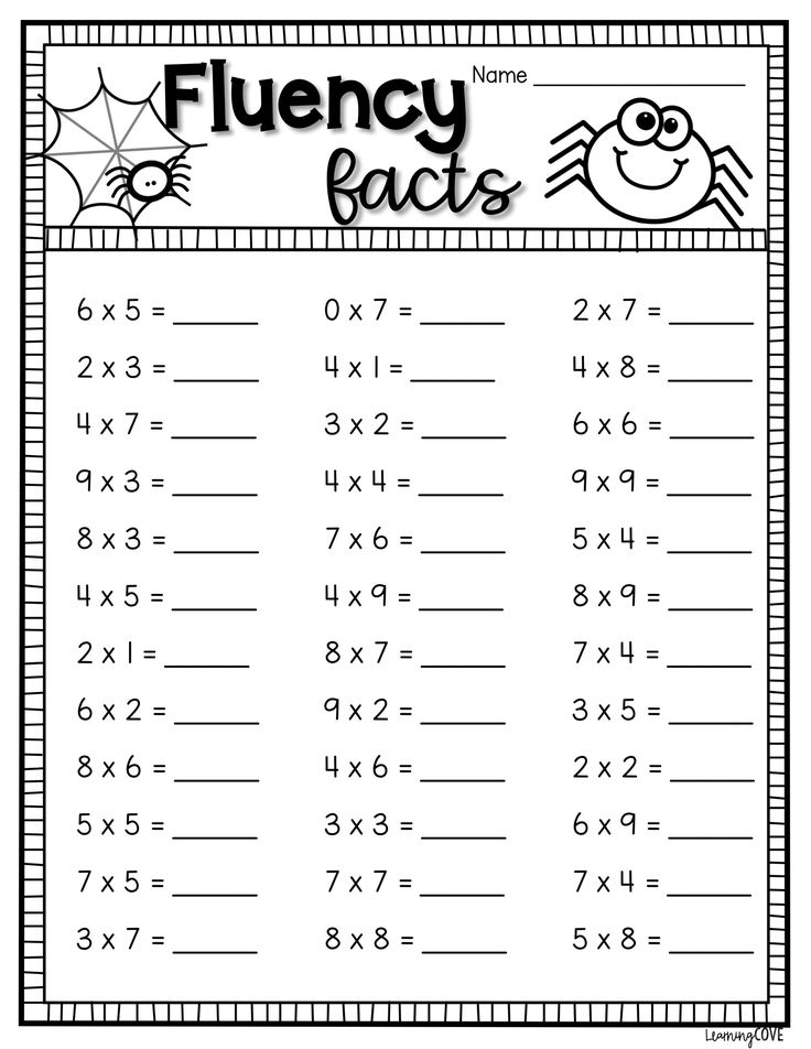 30 Multiplication Sheets 3Rd Grade