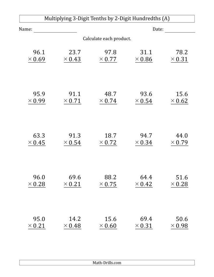 30 Multiplying By 3 Worksheet