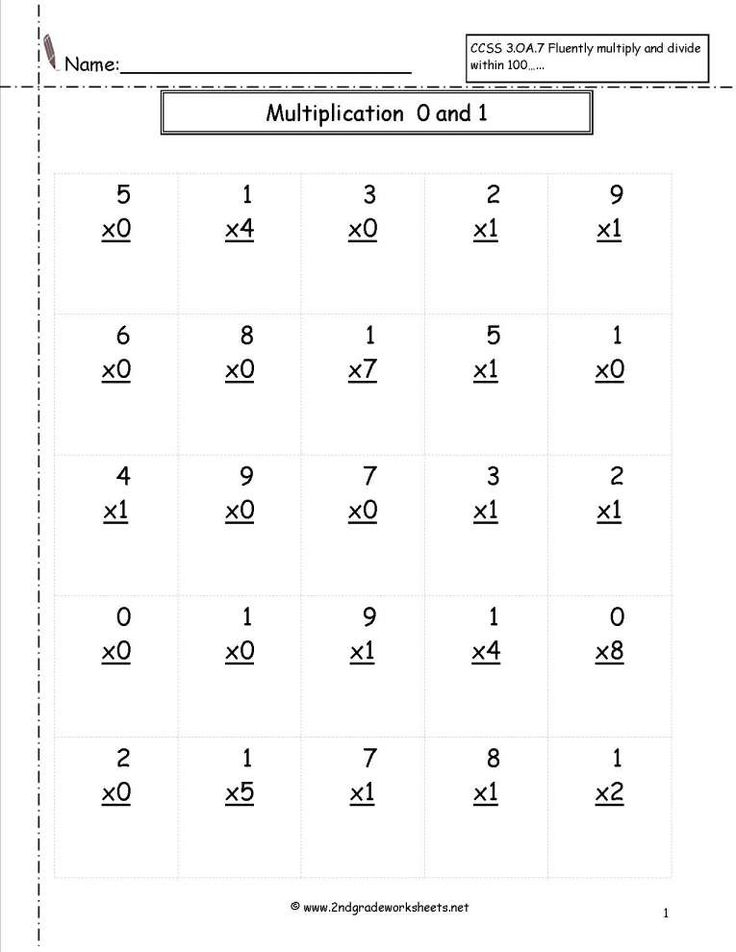 30 Second Grade Multiplication Worksheets